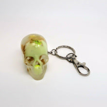 Load image into Gallery viewer, Glow in the Dark Skull Keychain