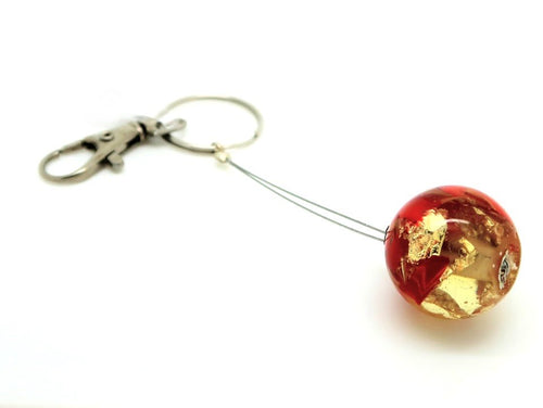 Large Bead Keyring