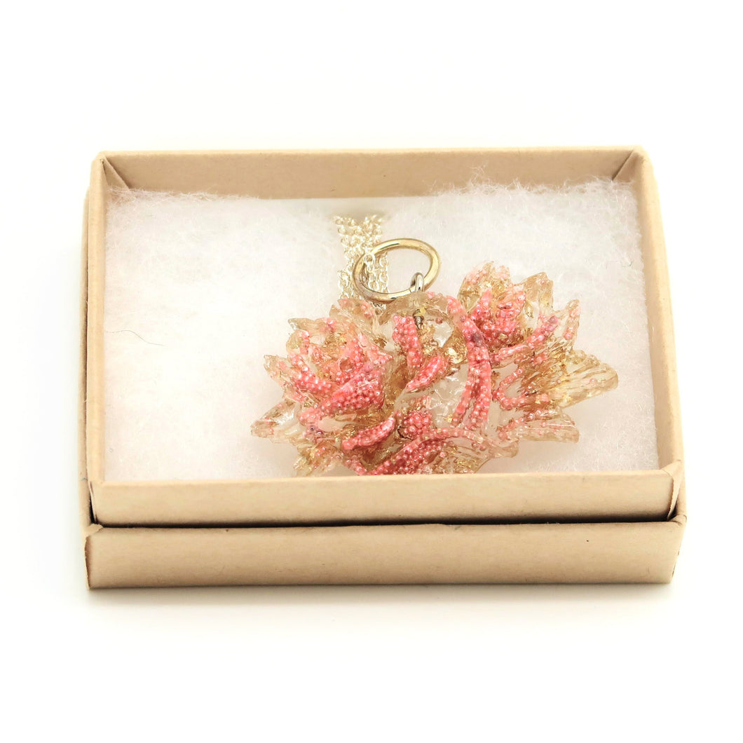 Resin Rose Necklace