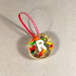 Small Christmas Tree decorations with Letters