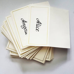 Folded Place Cards (Simple)