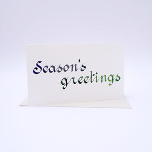 Season's Greetings Calligraphy