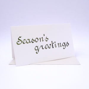 Season's Greetings Calligraphy